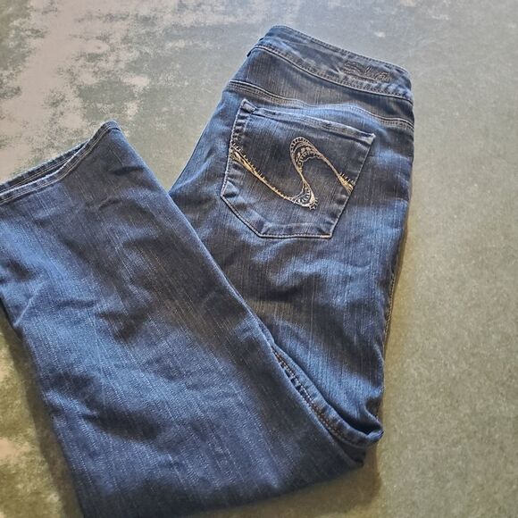 Silver Santorini capri jeans sz 29x25 - Picture 4 of 5